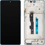 Display cu Touchscreen Xiaomi Redmi Note 13 5G, cu Rama, Albastru (Ocean Teal), Service Pack 5600030N1700
