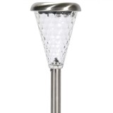 Lampa Solara cu LED, model cu Culori Alternative, 27x7 cm, Argintiu, ConceptSeller, New Line