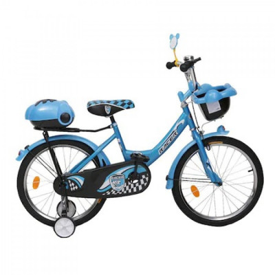 Bicicleta pentru copii cu roti ajutatoare Blue 20 inch 2082 foto