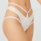GS623-2 Chilot fetish din benzi elastice accesorizate cu dantela si inele metalice