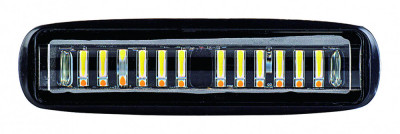 Proiector LED GD62424NLF 24W 30&amp;deg; 12-24V lumina alba + portocalie si functie stroboscopica Automotive TrustedCars foto