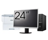 Pachet Second Hand DELL OptiPlex 5090 SFF, Intel Core i5-10500 3.10 - 4.50GHz, 8GB DDR4, 256GB SSD + Monitor 24&amp;quot; + Imprimanta Brother HL-L6300DW