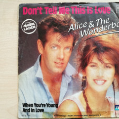 Alice & The Wonderboy - Don't Tell Me This is Love (Teldec 6.13965)(Vinyl/7")