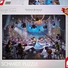 Puzzle 1000 piese Schmidt: Thomas Kinkade - Sărbătorirea a 100 de ani Disney