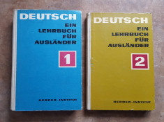 CURS DE LIMBA GERMANA - DEUTSCH EIN LEHRBUCH FUR AUSLANDER 2 vol. 1970 foto