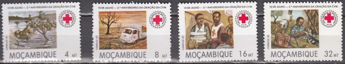 Mozambic 1983 - Crucea Rosie 4v.neuzat,perfecta stare(z)