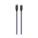 Cablu Date si Incarcare USB Type-C la Lightning Goui Fashion, 1 m, Bleumarin G-FASHIONC94JB