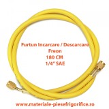 Furtun pentru incarcare si descarcare agenti frigorifici 1/4 &quot; SAE GALBEN,, Oem
