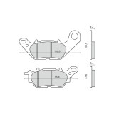 Placute Frana Yamaha T135 Crypton MBS, Piese Moto