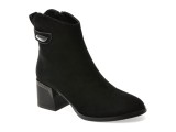Botine ALDO negre, 170020, din piele intoarsa