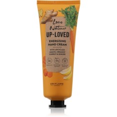 Oriflame Love Nature Up-Loved Upcycled Lemon &amp; Organic Carrot &amp; Ginger crema de maini hidratanta 75 ml