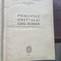 PRINCIPIILE DREPTULUI CIVIL ROMAN - I. ROSETTI BALANESCU