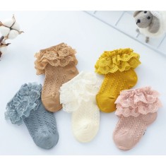 Sosetele cu model din tesatura si danteluta (Marime Disponibila: Marimea 25,