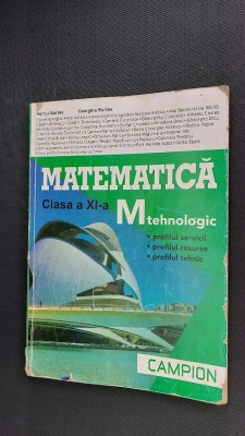 MATEMATICA CLASA A XI A M TEHNOLOGIC - MARIUS BURTEA foto