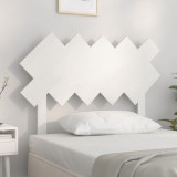 Tăblie de pat, alb, 104x3x80,5 cm, lemn masiv de pin, vidaXL