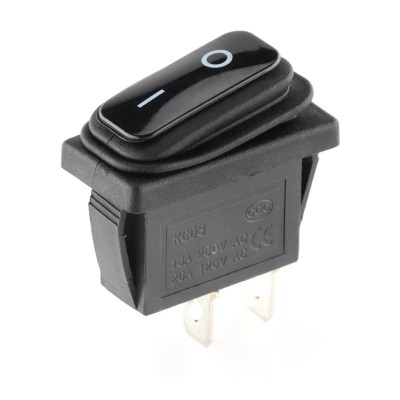 Intrerupator rectangular cu 2 pozitii, waterproof pentru utilaje, off-road, atv, ssv, quad, scuter, motocicleta foto