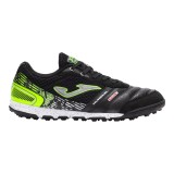 Ghete Fotbal Gazon Sintetic Joma Mundial TF Negru - Piele, Respirabile, Amortizare, Aderenta Maxima, Profesionale