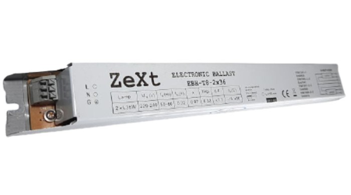 Balast electronic EVG pentru corp neon 2x36W cu tuburi fluorescente