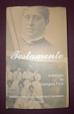 Georgeta Filitti - Testamente 1599-1917 * Antologie. Carte de istorie, editura Notarom, 2007. Coperti brosate