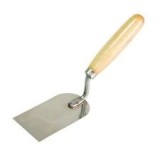 Mistrie Inox Dreapta Cu Maner Lemn 100X50Mm