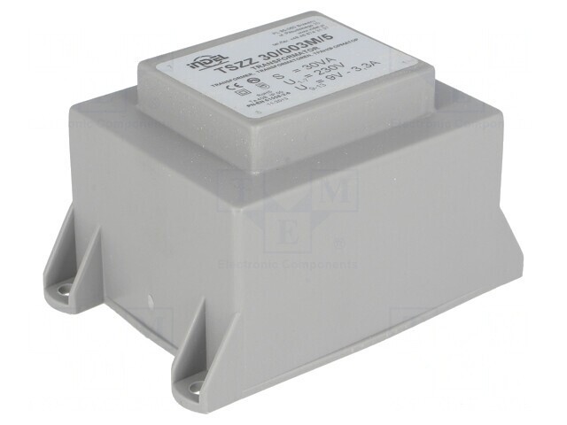 Transformator &icirc;ncapsulat 30VA 9V 3,33A PCB