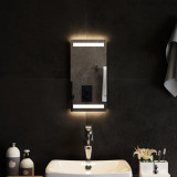 Oglinda de baie cu LED, 20x40 cm GartenMobel Dekor, vidaXL