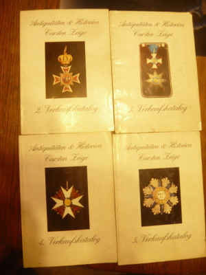 4 Cataloage de licitatie - Medalii si Ordine Germania , Carsten Zeige , ilustrat foto