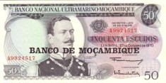 Mozambic 50 Escudos 1976 - P-116 UNC !!! foto