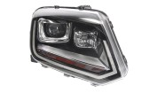Far Vw Amarok (N817), 01.2010-, Electric, tip bec D8S+LED, omologare ECE, fara motor, fara bec de descarcare, 2H1941018, Dreapta, marca Valeo