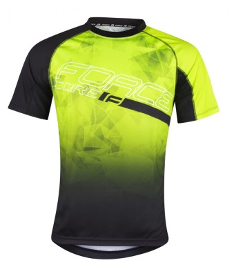 Tricou ciclism Force MTB Core, fluo/negru, XS Ultimate FactoryBikes foto