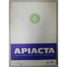 APIACTA , REVISTA INTERNATIONALA TEHNICA , ECONOMICA SI DE INFORMARE APICOLA , NR. 4 , 1987