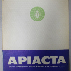 APIACTA , REVISTA INTERNATIONALA TEHNICA , ECONOMICA SI DE INFORMARE APICOLA , NR. 4 , 1987