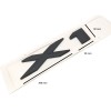 Emblema Auto Negru BMW X1, Plastic, Fixare Banda Dubla Adeziva