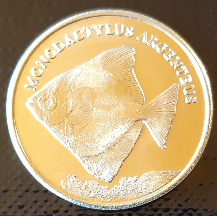 Maluku Islands 5 rupie 2017 UNC Peste Monodactylus Argenteus