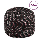 Cumpara ieftin Franghie de barca, negru, 6 mm, 50 m, polipropilena