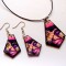 set bijuterii lemn 43412