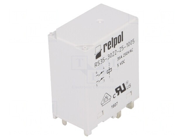 Releu electromagnetic DPST-NO 5VDC 35A RS35