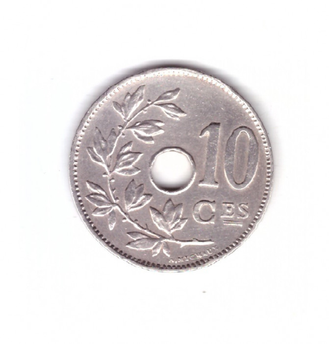 Moneda Belgia 10 centimes 1927, scris in franceza, stare foarte buna, curata