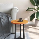 VidaXL Blat de masă rotund, maro ceruit, &Oslash;40x2,5 cm, lemn masiv de pin 847125