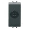 Priza audio si video 1M Gewiss Chorus negru GW12454
