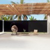 VidaXL Copertină laterală retractabilă, negru, 220x1200 cm 318084