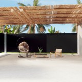 Cumpara ieftin Copertină laterală retractabilă, negru, 220x1200 cm