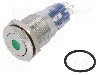 Intrerupator anti-vandalism, ON-(ON), &amp;Oslash;16.2mm, BULGIN, MP0045/1D1GN012S foto