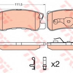 Set placute frana,frana disc MITSUBISHI OUTLANDER II (CW) (2006 - 2012) TRW GDB3595