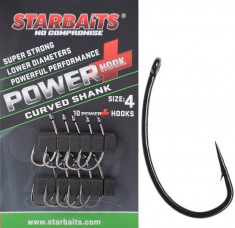 Hook Starbaits Power Curved Shank (10buc) - Varianta: 4 foto
