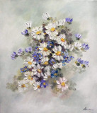 Tablou ulei (40 /45 cm)- MARGARETE, Flori, Impresionism