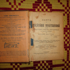 carte de bucatarie vegetariana / editie veche /189 pagini /