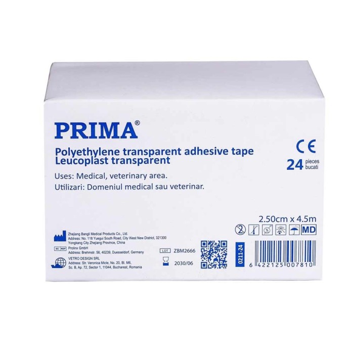 Leucoplast Banda de Hartie - Transparenta - 24/Box