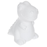 Lampa de veghe pentru copii, model dinozaur, lumina calda, 8.5x8x13cm, plastic, Alb, Dali