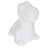 Lampa de veghe pentru copii, model dinozaur, lumina calda, 8.5x8x13cm, plastic, Alb